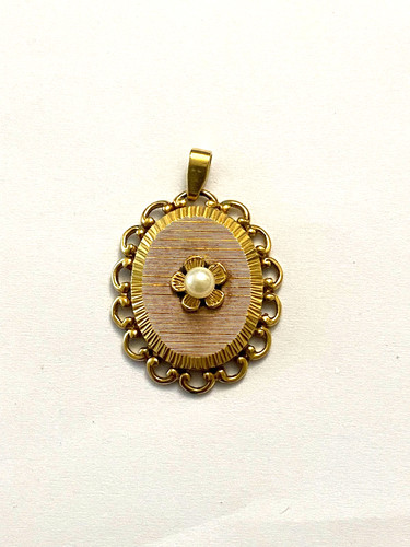 Ancien pendentif plaqué o - en,