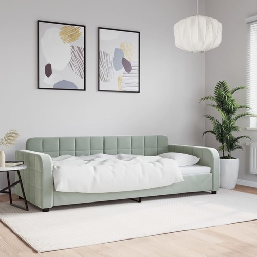 Lit repos gris clair 90x190 - de,