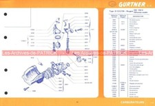 Fiche Carburateur GURTNER