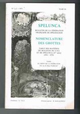 SPÉLÉOLOGIE - SPELUNCA -