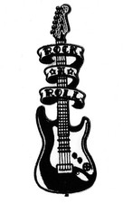 Ecusson patche guitare rock
