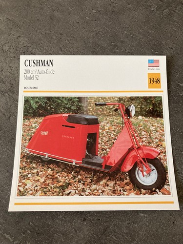 Carte fiche moto - moto, collection