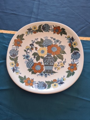 Assiette plate fleurs - 1,