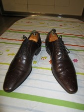 CHAUSSURES  A  LACETS  DOLCE & GABBANA    TAILLE 42   (8)  CUIR MARRON  BON ETAT