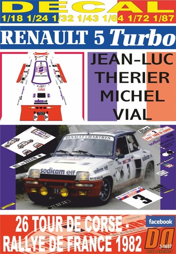 Decal renault turbo - renault, 5