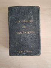 Livre Aide mémoire de l'ingénieur De Baudry et Cie éditeurs 1892