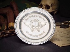 Coupelle metal 11cm: Nageur de Combat / Commandos Marine – militaire marine ecus