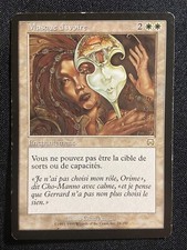 CARTE MAGIC RARE FR MASQUE D'IVOIRE EDITION Masques de Mercadien SORT BLANC