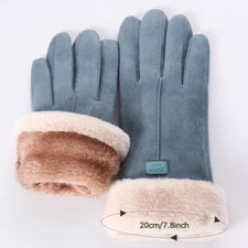 Gants Hiver Femme Bleus Chauds