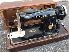 vintage ancien MACHINE à COUDRE portable coffret SINGER SIMANCO UK