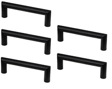 5x Poignée D'Armoire Inox Noir de Meuble Massif 96 - 736 MM Porte Cuisine