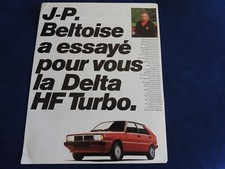 catalogue depliant lancia delta HF Turbo J-P BELTOISE