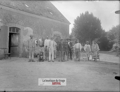 Hommes ferme france - la,