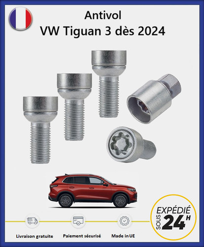 Ecrous antivol roues haute - de,