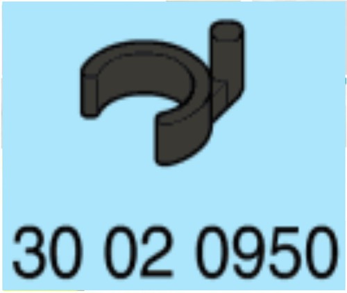 Clip playmobil noir 3126 3217 - clip,