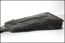 NATHALIE CHAIZE Sac Cuir Noir Porté Travers Epaule TBE