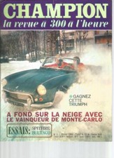 CHAMPION N°02 CLAUDE VIGREUX / MOTEURS COMPET. / TRIUMPH SPITFIRE / BULTACO 125