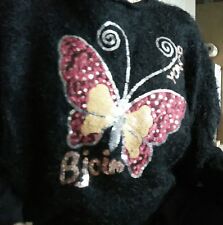 Superbe pull papillon sequins 36 ?très fun !!!