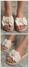 Sandales Femme beiges à bout
