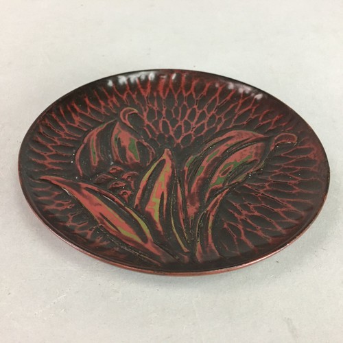 Japanese wood lacquer plate - japanese,