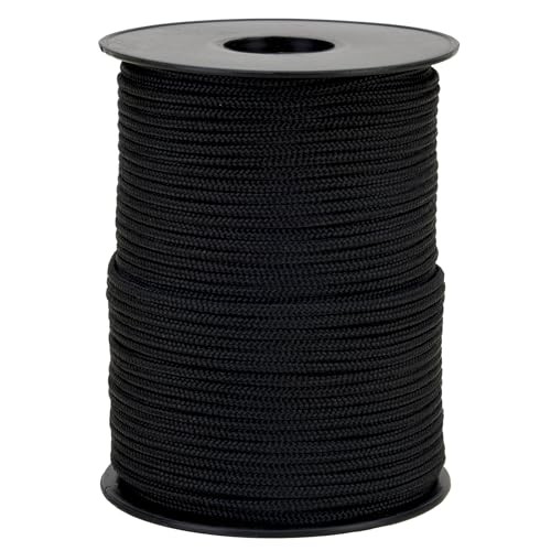 Corde tressée polypro noire - tressée,