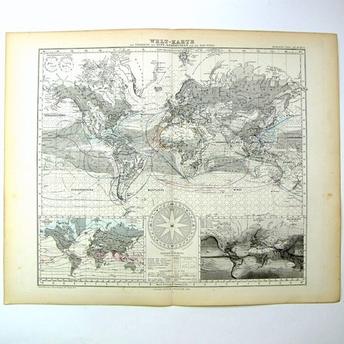 Carte monde vents - carte,