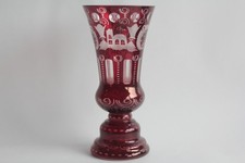Vase cristal rouge Bohème