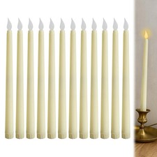 12 Pièces Bougie LED Flamme Vacillante, Bougies à LED Fausse Bougie, Flamme L...