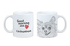Chihuahua à poil long tasse