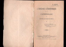 livre ancien l'horloge astronomique de la cathedrale strasbourg schickelé 35 p
