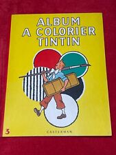 ALBUM A COLORIER TINTIN (1961) non colorié RARE magnifique exemplaire