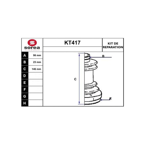 Soufflet arbre commande - soufflet,