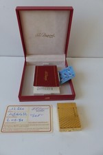 DUPONT - Briquet plaqué or - Certificat