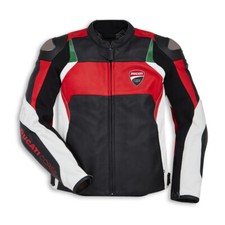 Ducati Hommes Moto Cuir Courses Armure Protecteur Sport Réplique Veste Motard