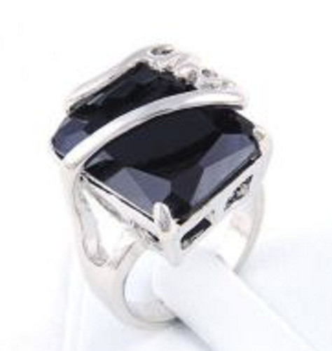 Bague plaqué blanc - plaqué,