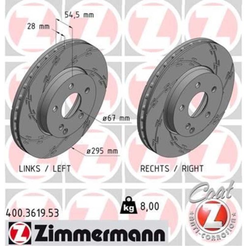 Zimmermann disques frein - disques, de