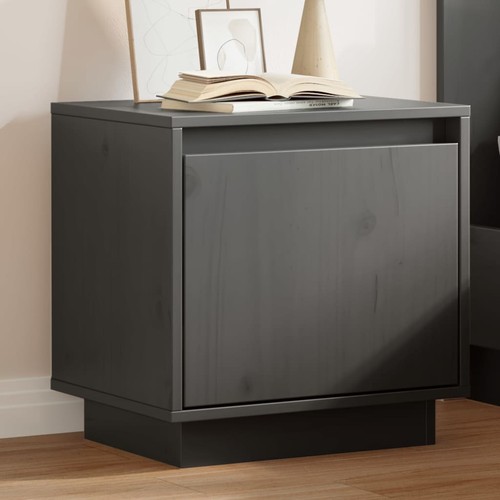 Table chevet gris - gris, 40x30x40