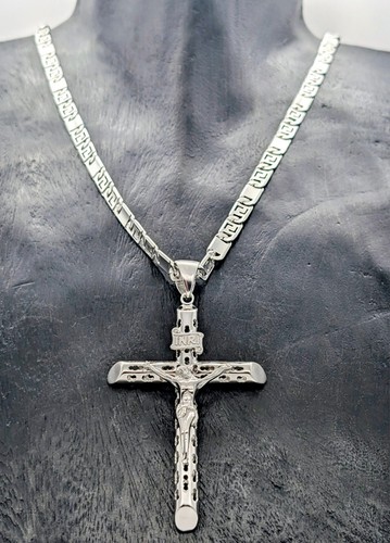 Chaîne croix jésus pendentif - croix,