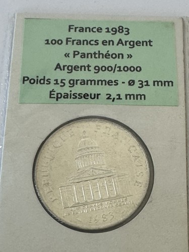 Pièce 100 francs argent - 100,