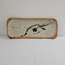 Grand Plat A Cake Poterie De La Colombe Madeleine Brault Grès Années 60