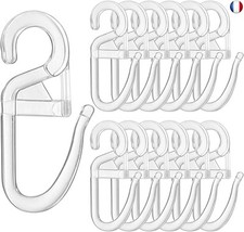 100 Pcs Crochets à Rideaux avec ?illets Crochet Rideau de Ø 6 mm Crochet de R