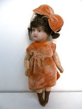 JOLIE MIGNONETTE ANCIENNE TETE  BISCUIT - CORPS COMPOSITION -  9 cm