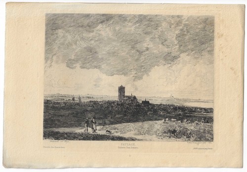 Eau forte paysage - eau-forte,