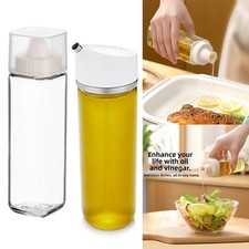 Bouteille d'huile en verre lavable au lave vaisselle avec versement précis et f