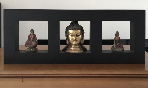 Triptyque bouddha poser - triptyque,