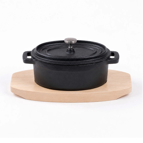 Mini cocotte fonte ovale - en,