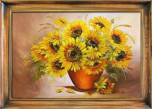 Tournesols peinture à - tournesols,
