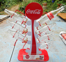 grand présentoir métal roug publicitaire coca cola port bouteille pub collection