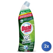 2X Gel Wc Dual Power 700 Ml Parfumé Fabriqué En Italie
