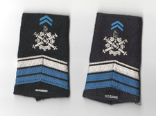 FOURREAUX EPAULES  CAPORAL CHEF 5 ANS DU MATERIEL ARMEE FRANCAISE